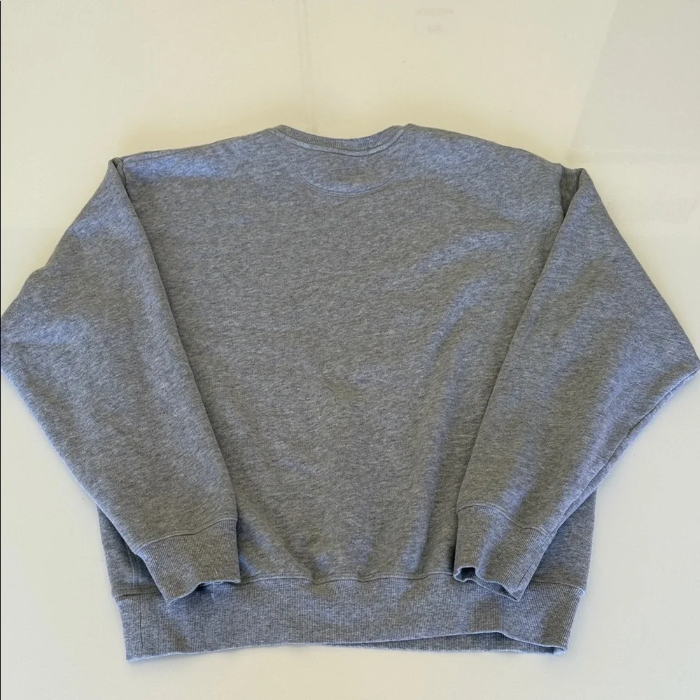 PINK Victoria's Secret Gray Sweatshirt with Pink Accents Size S